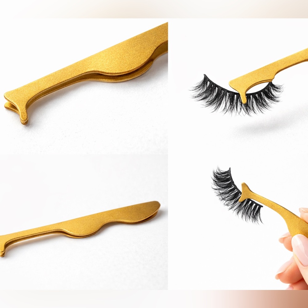 Gold Eyelash Applicator Tool